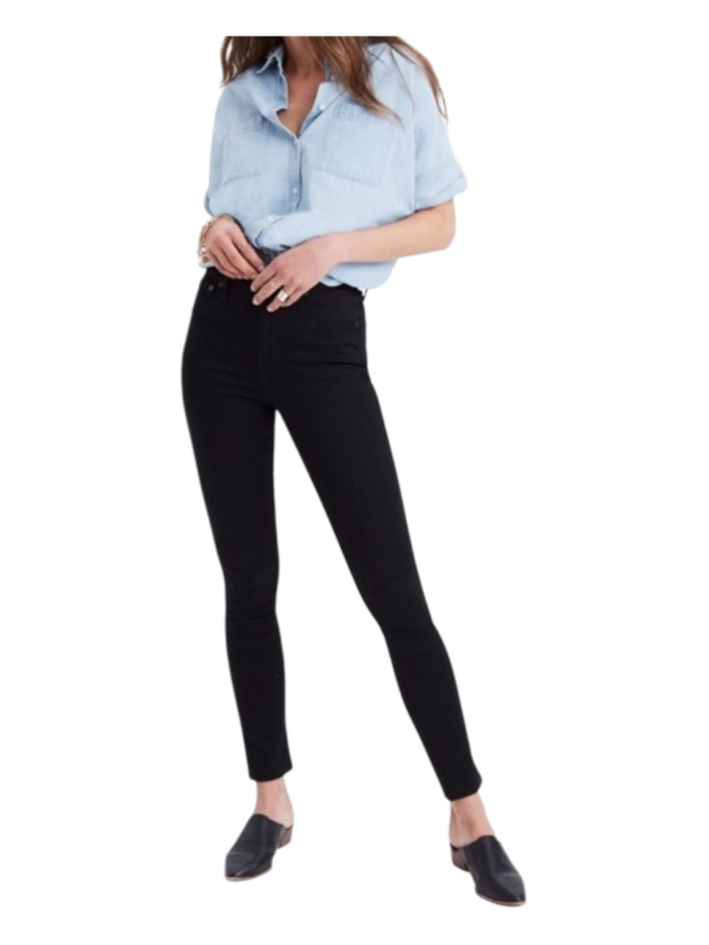 Madewell Black 10” High Rise Skinny Jeans Size 29